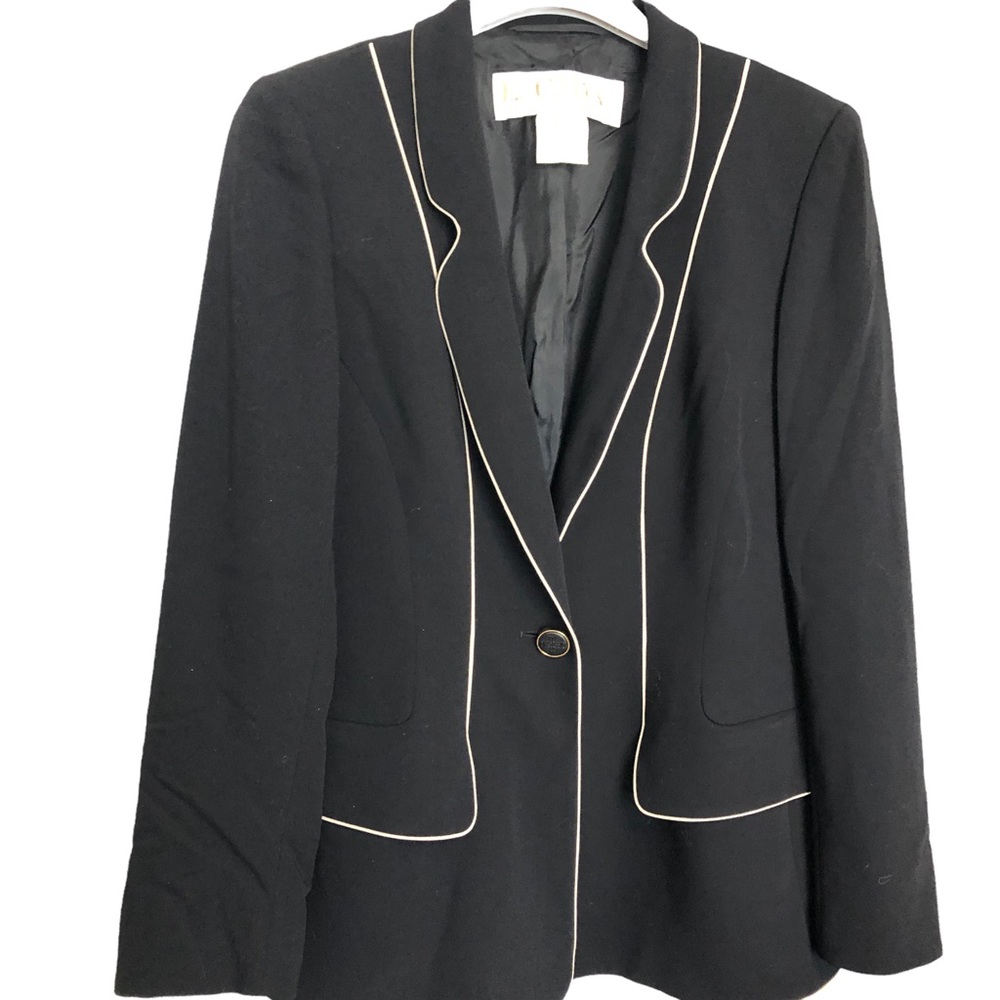 ESCADA Women's Margaretha Ley Black Blazer Suit Jacket Size 34